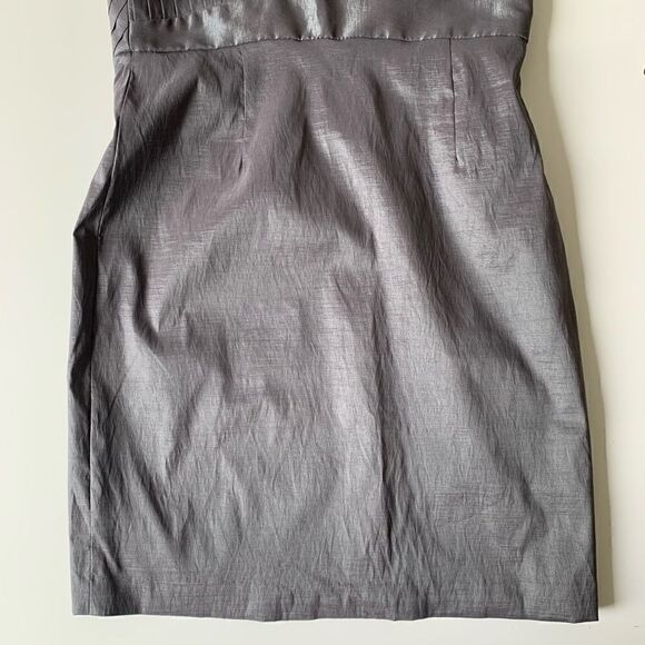 BCBGENERATION GRAY ONE SHOULDER MINI DRESS - Picture 6 of 12